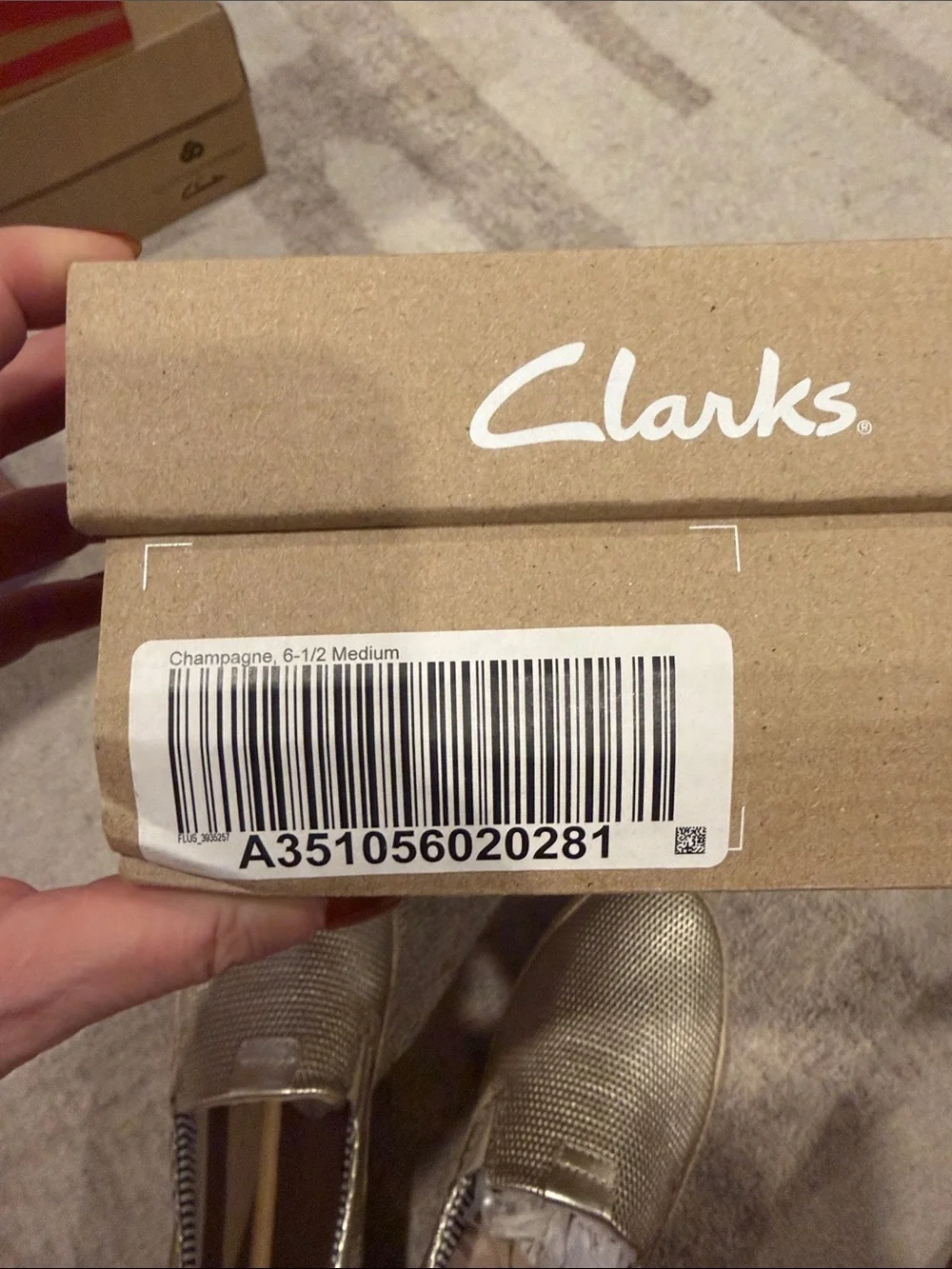 Clarks Women's Metallic Gold Slip-On Espadrilles